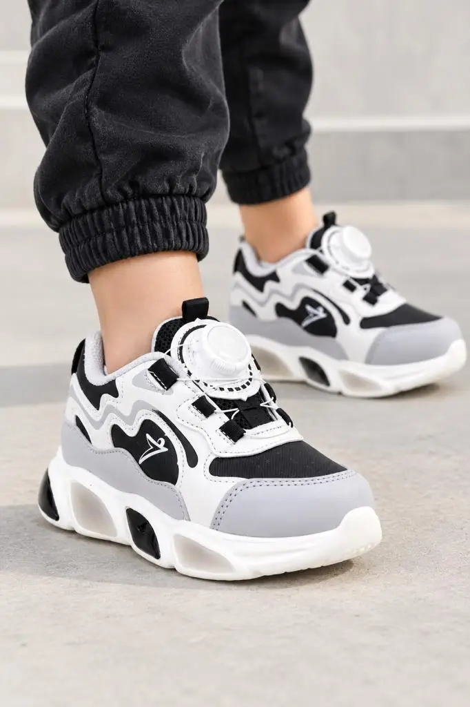 Cool Elliot Pu Erkek Çocuk Ortopedik Bebe Işıklı Spor Ayakkabı