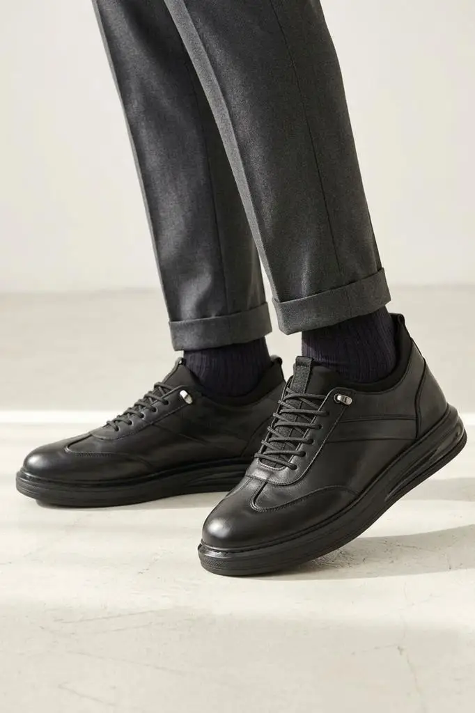 Pisagor Ps-2052 Erkek Hakiki Deri Casual Ayakkabı