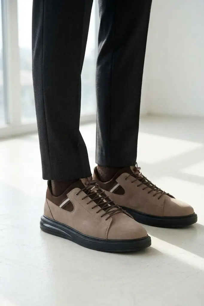 Pisagor Ps-2169 Erkek Hakiki Deri Casual Ayakkabı