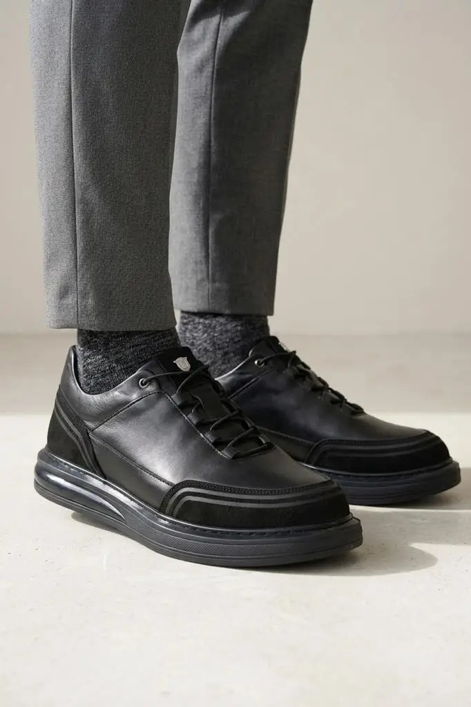 Pisagor Ps-2747 Erkek Hakiki Deri Casual Ayakkabı