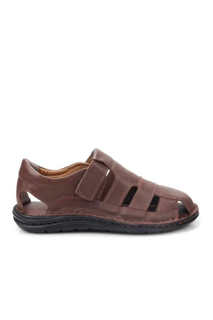 Pisagor Ps-33760 Erkek Ortopedik Deri Günlük Sandalet Ayakkabı Pisagor Ps-33760 Erkek Ortopedik Deri Günlük Sandalet Ayakkabı