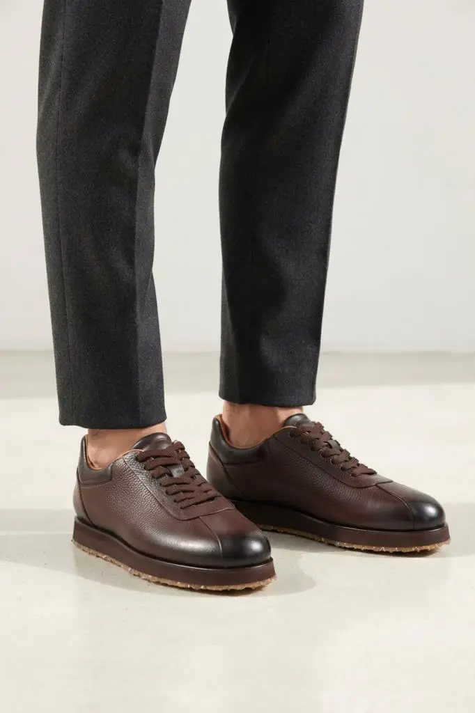 Pisagor Ps-4320188 Erkek Hakiki Deri Sneaker Ayakkabı
