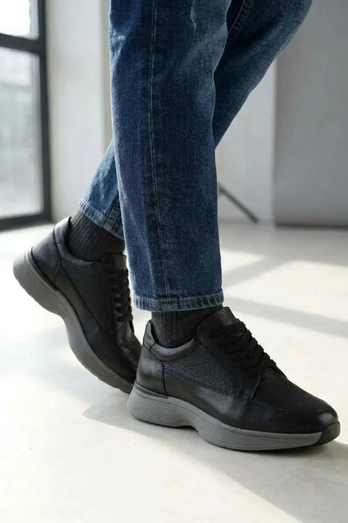 Pisagor Ps-5863 Erkek Hakiki Deri Casual Ayakkabı